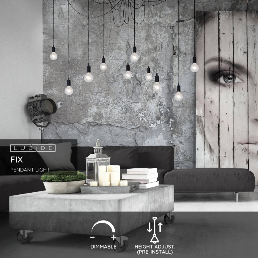 Lucide 08408/10/30 - Závěsné svítidlo FIX MULTIPLE 10xE27/60W/230V