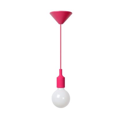 Lucide 08408/21/66 - Závěsné svítidlo FIX 1xE27/42W/230V růžové