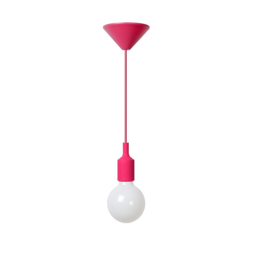 Lucide 08408/21/66 - Závěsné svítidlo FIX 1xE27/42W/230V růžové