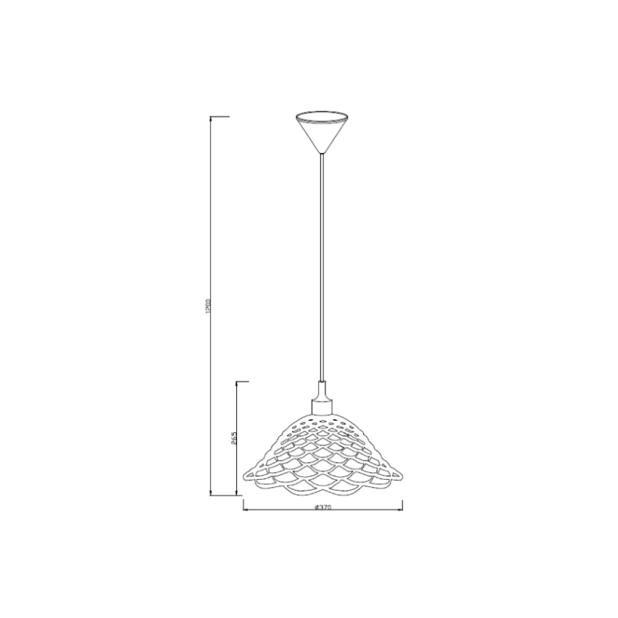 Lucide 08409/37/32 - Závěsné svítidlo CORTI 1xE27/60W/230V červené