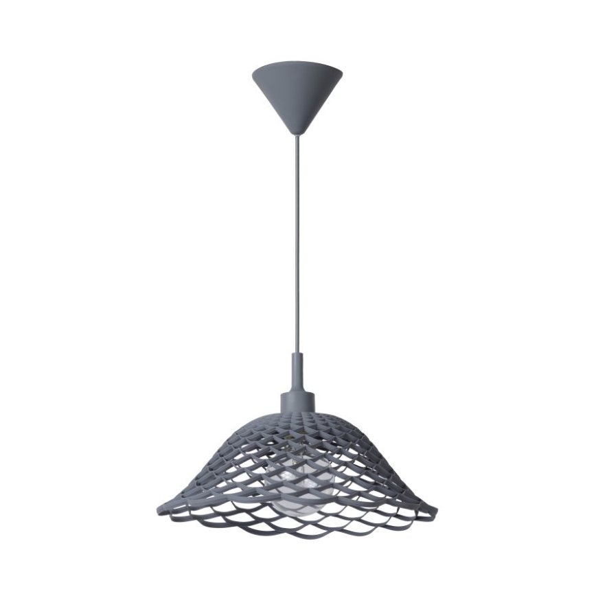 Lucide 08409/37/36 - Závěsné svítidlo CORTI 1xE27/60W/230V šedé