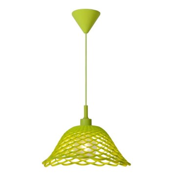 Lucide 08409/37/85 - Závěsné svítidlo CORTI 1xE27/60W/230V zelené