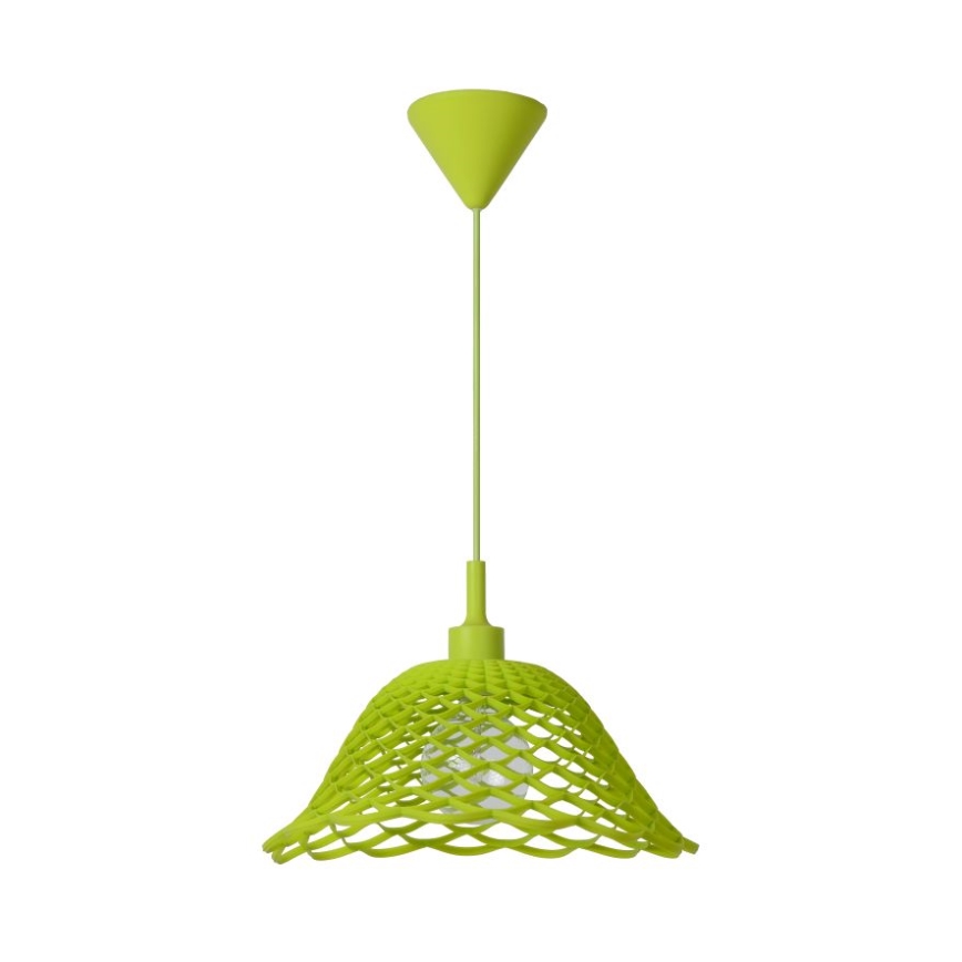 Lucide 08409/37/85 - Závěsné svítidlo CORTI 1xE27/60W/230V zelené