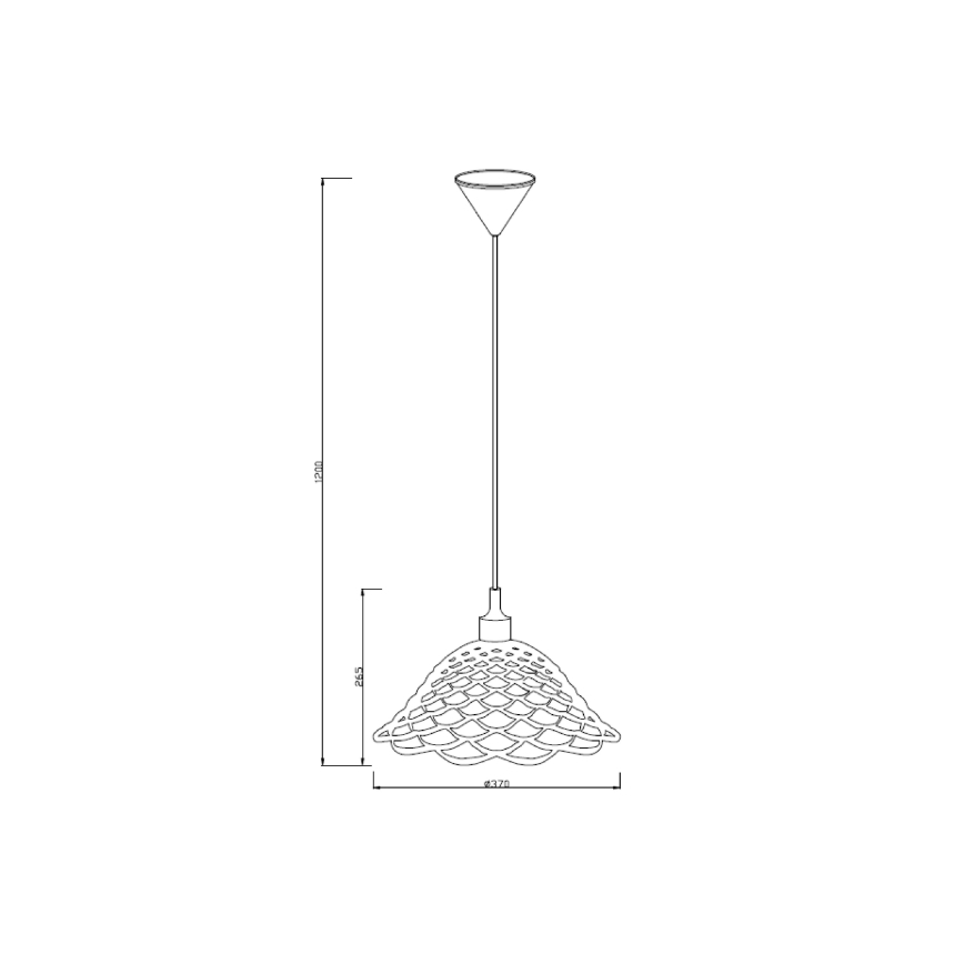 Lucide 08409/37/85 - Závěsné svítidlo CORTI 1xE27/60W/230V zelené
