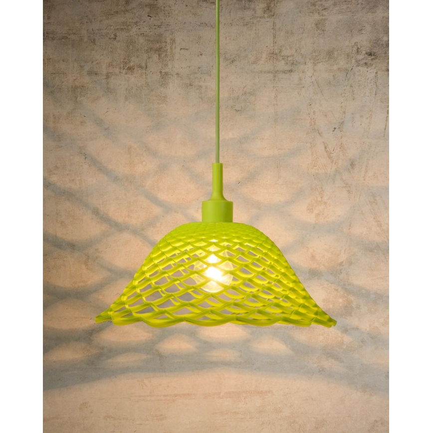 Lucide 08409/37/85 - Závěsné svítidlo CORTI 1xE27/60W/230V zelené