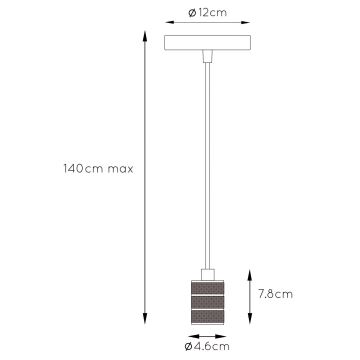 Lucide 08426/01/30 - Lustr na lanku JOVA 1xE27/60W/230V