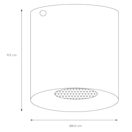 Lucide 09100/01/31 - Bodové svítidlo BODI 1xGU10/50W/230V