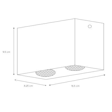 Lucide 09101/02/31 - Bodové svítidlo BODI 2xGU10/50W/230V