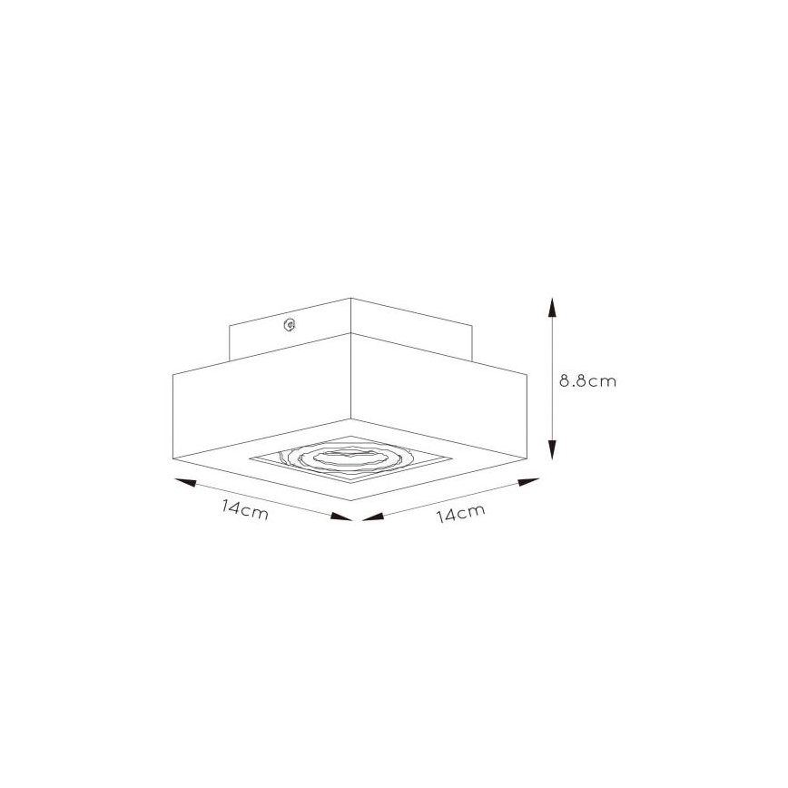 Lucide 09119/06/30 - LED Stmívatelné bodové svítidlo XIRAX 1xGU10/5W/230V