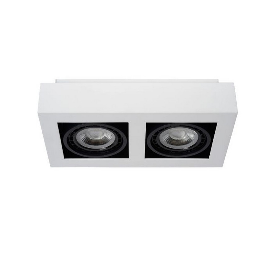 Lucide 09120/24/31 - LED Stmívatelné bodové svítidlo ZEFIX 2xGU10/12W/230V bílá