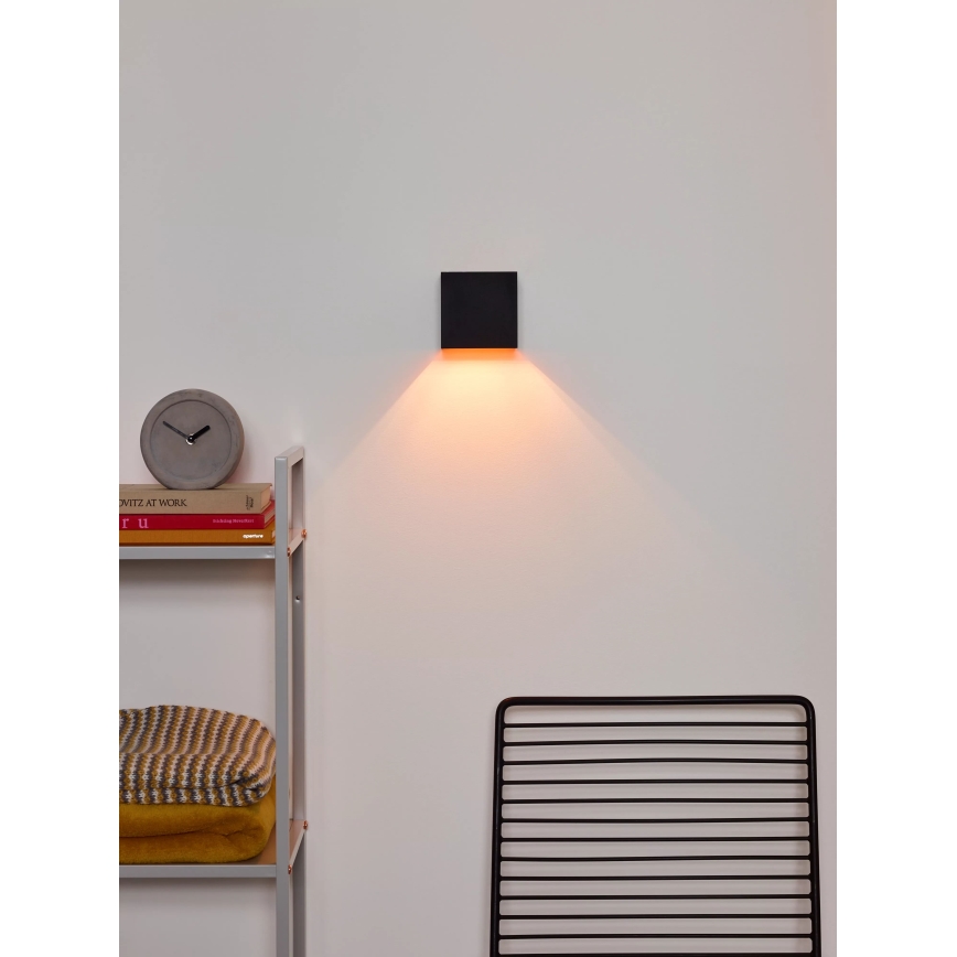 Lucide 09217/04/30 - LED Stmívatelné nástěnné svítidlo XIO 1xG9/4W/230V černé