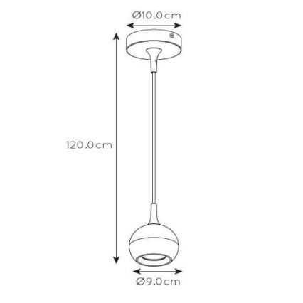 Lucide 09434/01/31 - Lustr na lanku FAVORI 1xGU10/5W/230V bílá