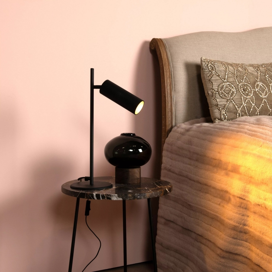 Lucide 09539/01/30 - Stolní lampa CLUBS 1xGU10/40W/230V černá