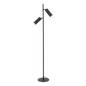 Lucide 09739/02/30 - Stojací lampa CLUBS 2xGU10/40W/230V černá
