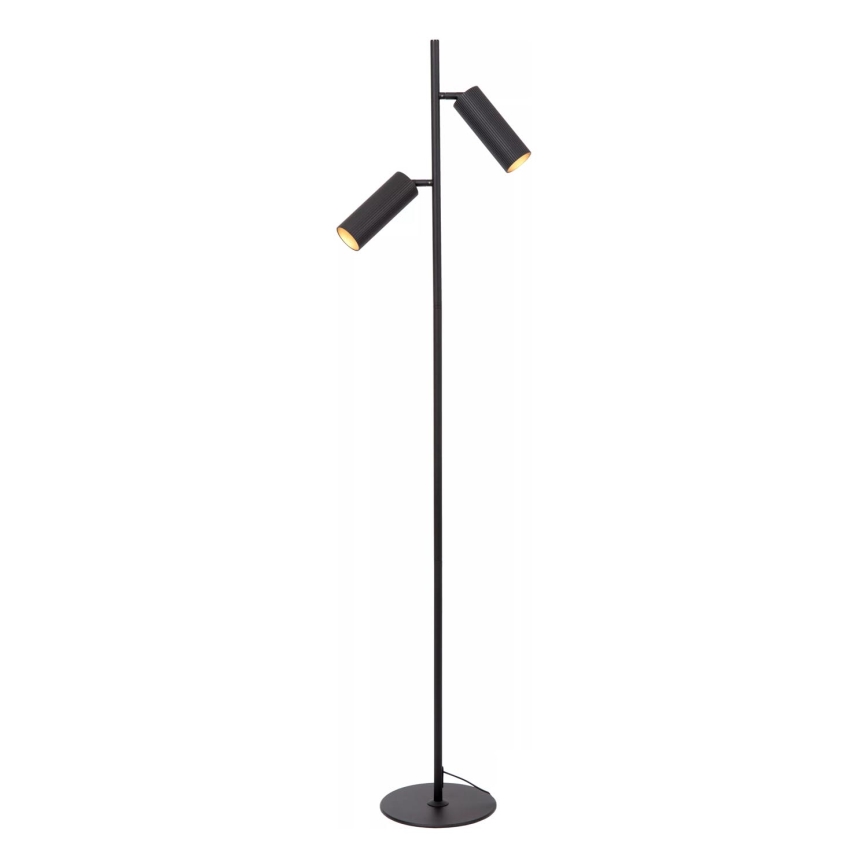 Lucide 09739/02/30 - Stojací lampa CLUBS 2xGU10/40W/230V černá