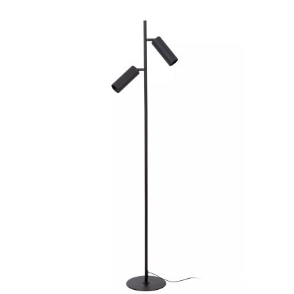 Lucide 09739/02/30 - Stojací lampa CLUBS 2xGU10/40W/230V černá