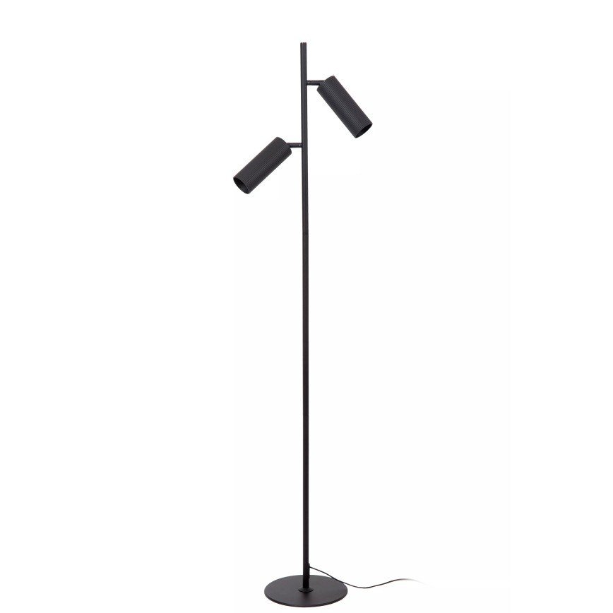 Lucide 09739/02/30 - Stojací lampa CLUBS 2xGU10/40W/230V černá