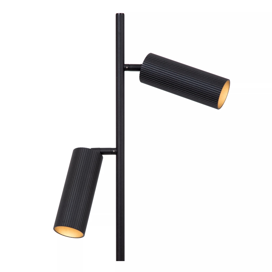 Lucide 09739/02/30 - Stojací lampa CLUBS 2xGU10/40W/230V černá