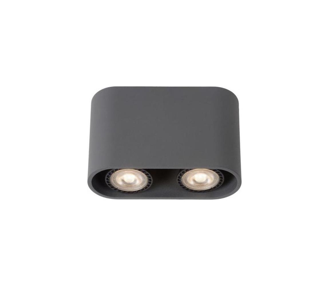 Lucide Lucide 09914/10/36 - LED bodové svítidlo BENTOO-LED 2xGU10/4,5W/230V šedé LC1046