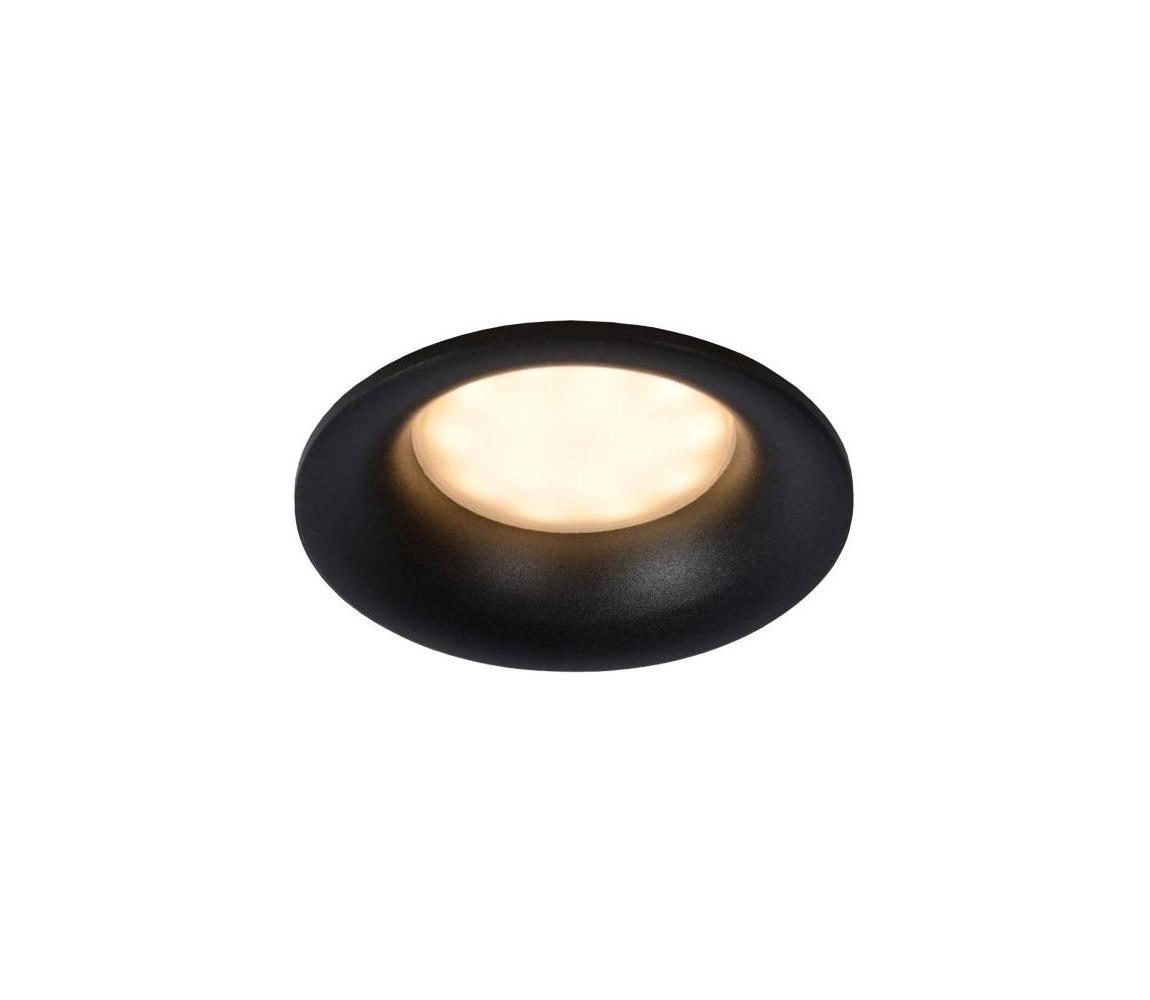 Lucide Lucide 09923/01/30-Koupelnové podhledové svítidlo ZIVA 1xGU10/5W/230V IP44 černá LC3163