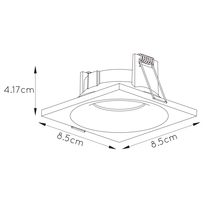 Lucide 09924/01/31 - Koupelnové podhledové svítidlo ZIVA 1xGU10/50W/230V IP44 bílá