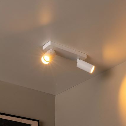 Lucide 09939/02/31 - Bodové svítidlo CLUBS 2xGU10/40W/230V bílá