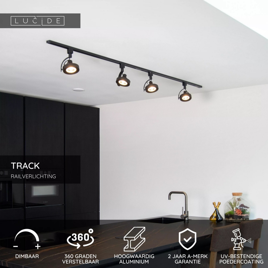 Lucide 09954/01/30 - Bodové svítidlo do lištového systému TRACK 1xGU10/ES111/50W/230V