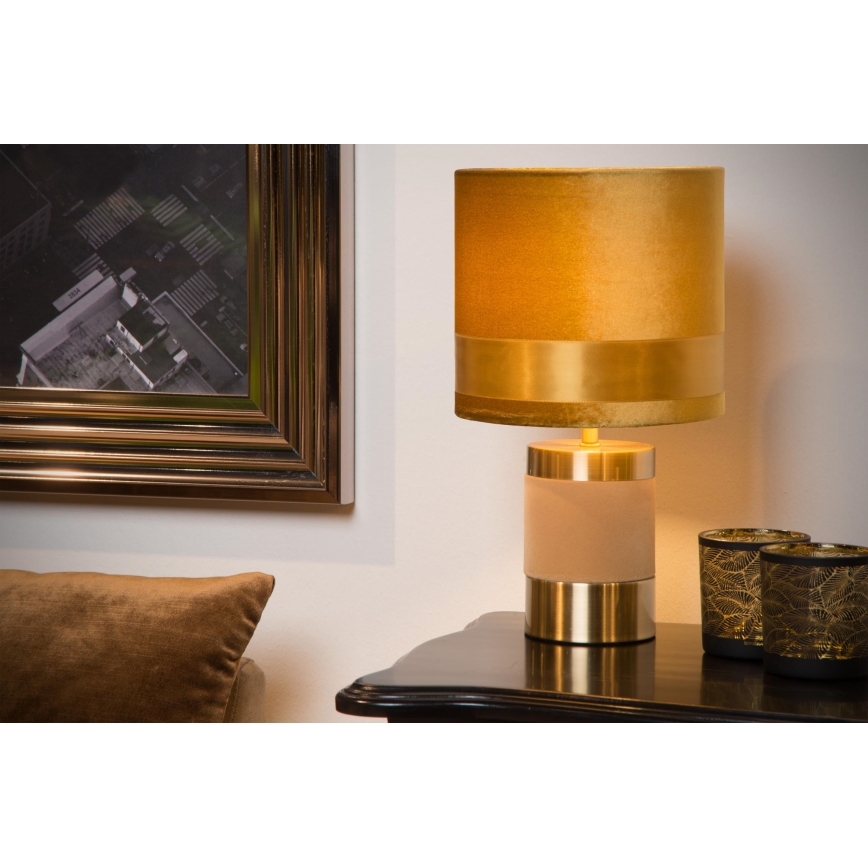 Lucide 10500/81/34 - Stolní lampa EXTRAVAGANZA FRIZZLE 1xE14/40W/230V zlatá