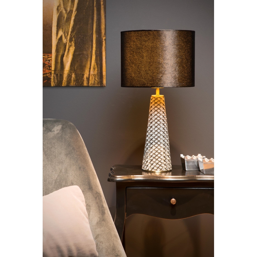 Lucide 10501/81/30 - Stolní lampa VELVET 1xE27/40W/230V