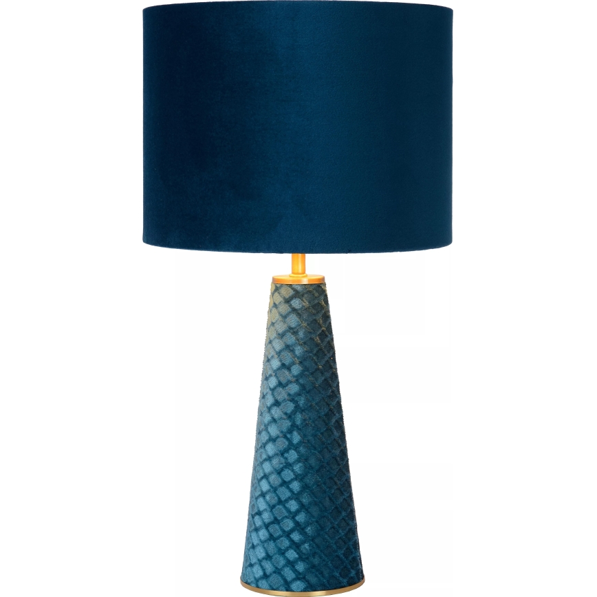 Lucide 10501/81/37 - Stolní lampa EXTRAVAGANZA VELVET 1xE27/60W/230V modrá