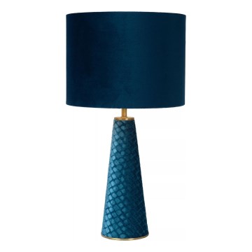 Lucide 10501/81/37 - Stolní lampa EXTRAVAGANZA VELVET 1xE27/60W/230V modrá
