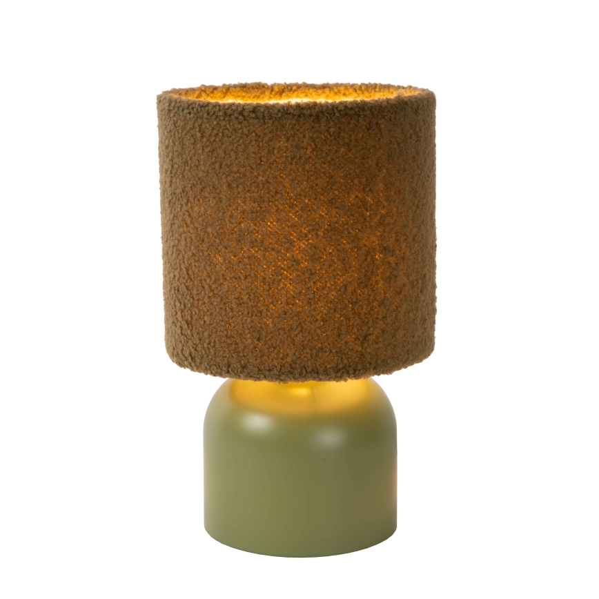Lucide 10516/01/33 - Stolní lampa WOOLLY 1xE14/40W/230V zelená