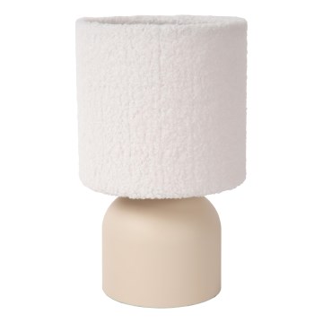 Lucide 10516/01/38 - Stolní lampa WOOLLY 1xE14/40W/230V krémová