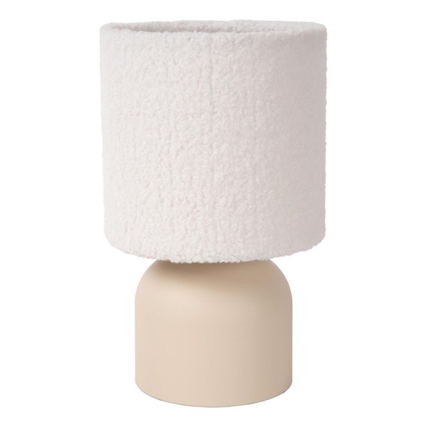 Lucide 10516/01/38 - Stolní lampa WOOLLY 1xE14/40W/230V krémová