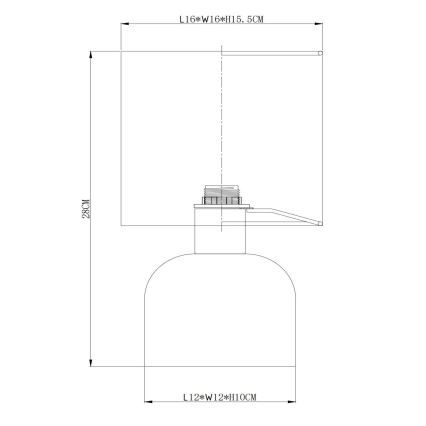 Lucide 10516/01/38 - Stolní lampa WOOLLY 1xE14/40W/230V krémová