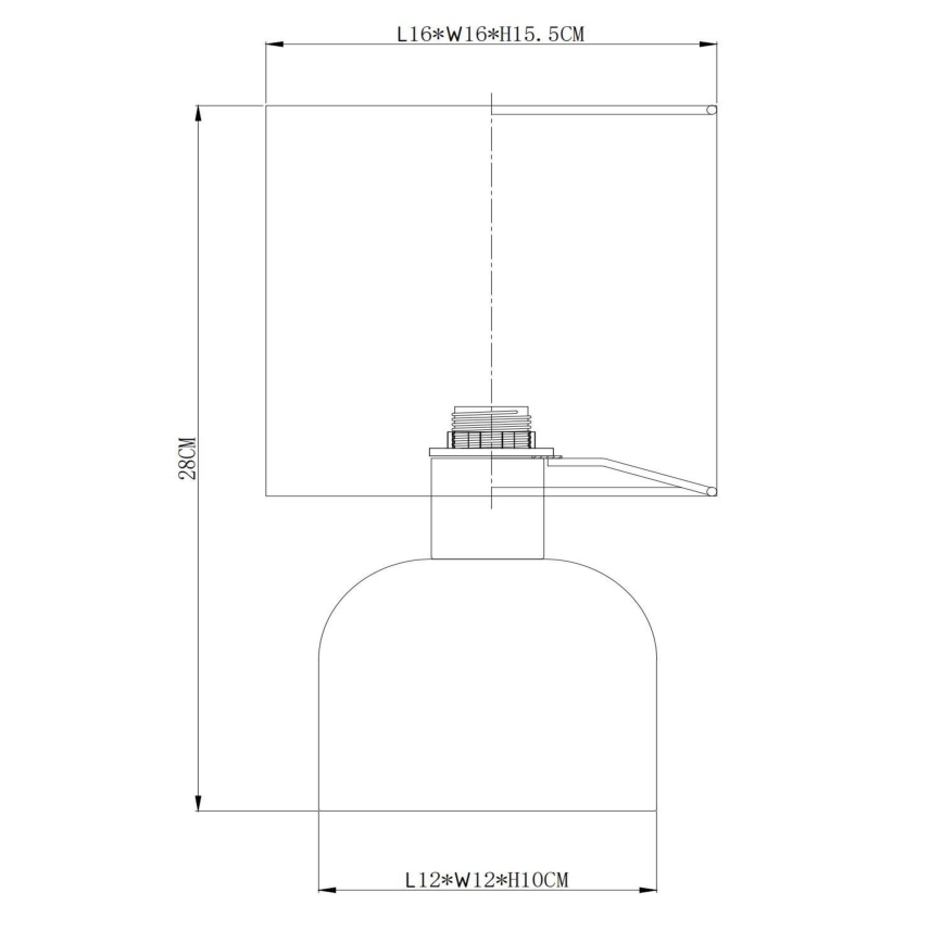 Lucide 10516/01/44 - Stolní lampa WOOLLY 1xE14/40W/230V oranžová