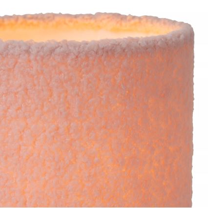 Lucide 10516/01/66 - Stolní lampa WOOLLY 1xE14/40W/230V růžová