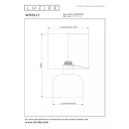 Lucide 10516/01/66 - Stolní lampa WOOLLY 1xE14/40W/230V růžová