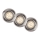 Lucide 11001/15/12 - SADA 3x LED Stmívatelné podhledové svítidlo FOCUS 1xGU10/5W/230V matný chrom kulaté