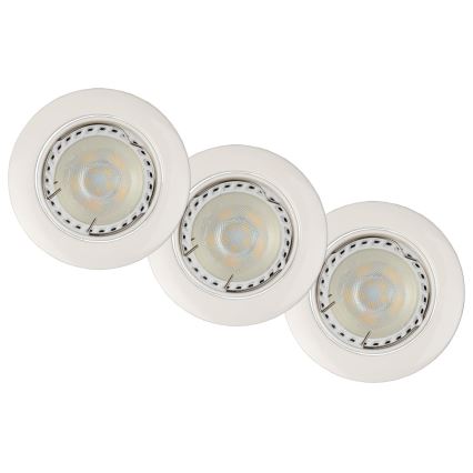 Lucide 11001/15/31 - SADA 3x LED podhledové svítidlo FOCUS 1xGU10/5W/230V bílé kulaté