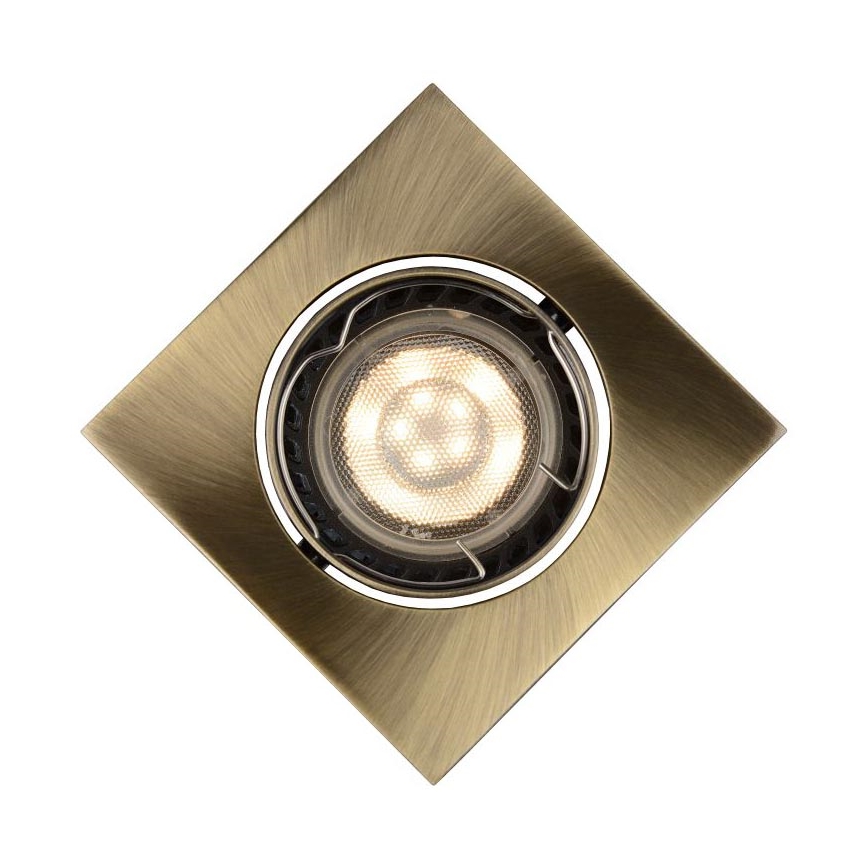 Lucide 11002/05/03 - LED podhledové svítidlo FOCUS 1xGU10/5W/230V bronz hranaté