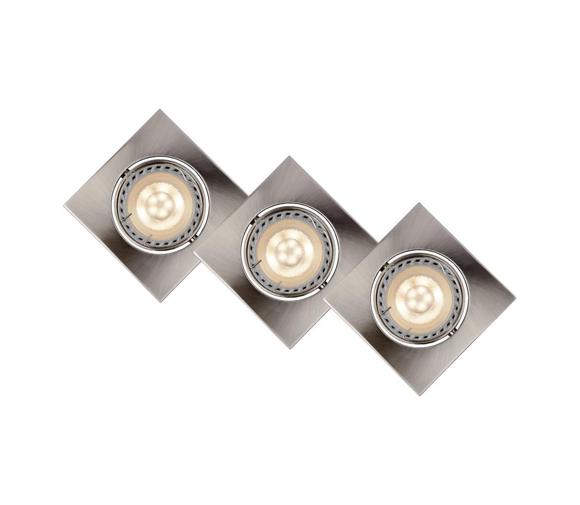 Lucide Lucide 11002/15/12 - SADA 3x LED podhledové svítidlo FOCUS 3xGU10/5W/230V chrom LC1084