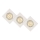 Lucide 11002/15/31 - SADA 3x LED Stmívatelné podhledové svítidlo FOCUS 3xGU10/5W/230V bílé hranaté