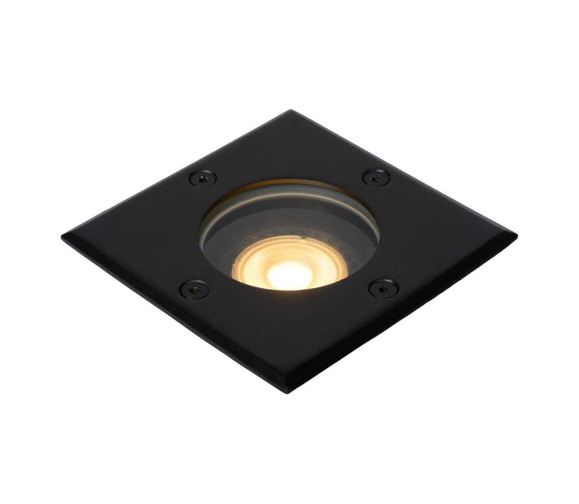 Lucide Lucide 11800/01/30-Venkovní nájezdové svítidlo BILTIN 1xGU10/35W/230V IP67 černá LC3169
