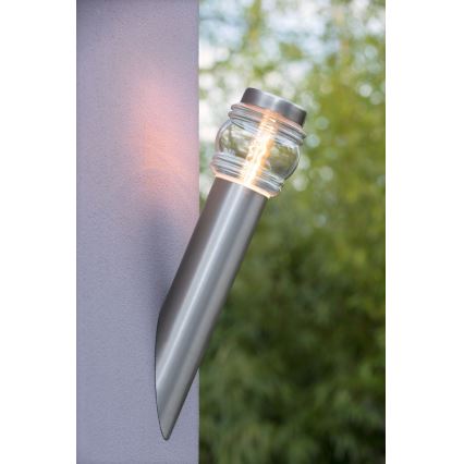 Lucide 11807/01/12 - Venkovní nástěnné svítidlo MIRANE 1xE14/40W/230V matný chrom IP44