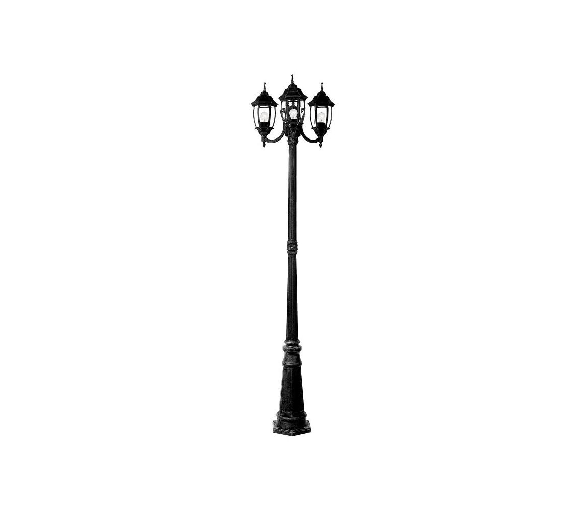 Lucide Lucide 11835/03/30 - Venkovní lampa TIRENO 3xE27/60W/230V černá IP44 LC0822