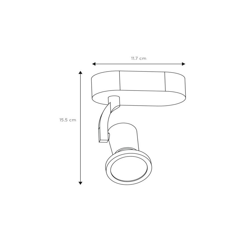 Lucide 11903/05/31 - LED bodové svítidlo JASTER-LED 1xGU10/5W/230V bílé