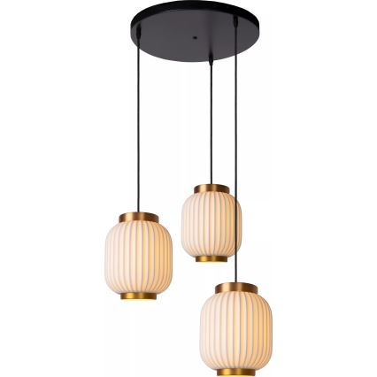 Lucide 13435/03/31 - Lustr na lanku GOSSE 3xE27/40W/230V porcelán