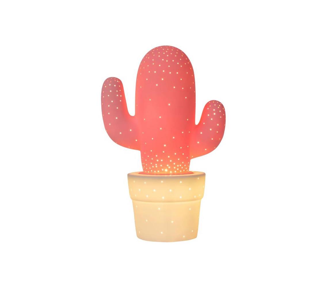 Lucide Lucide 13513/01/66 - Stolní lampa CACTUS 1xE14/40W/230V růžová LC1165