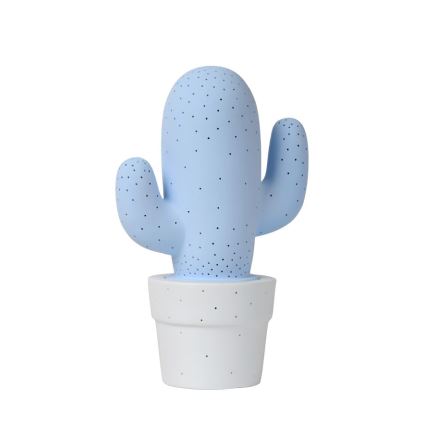 Lucide 13513/01/68 - Stolní lampa CACTUS 1xE14/40W/230V modrá